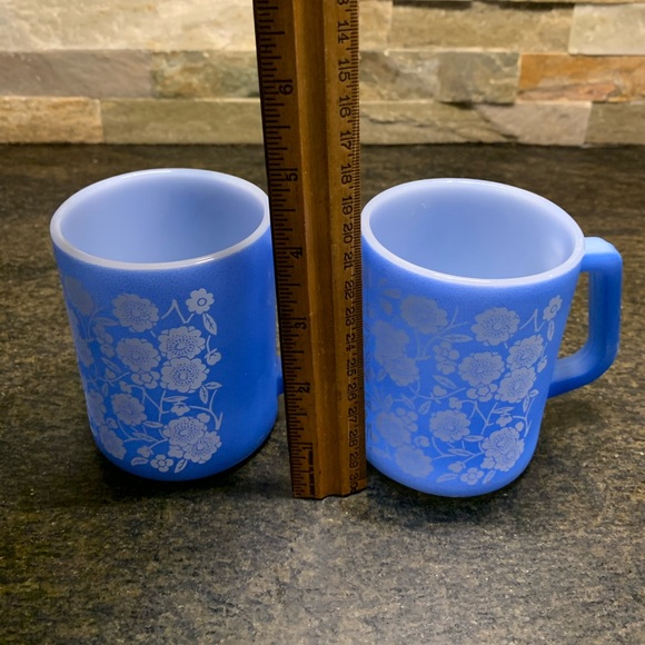 FEDERAL GLASS | Set of 2 | Calico Flower Mugs - Picture 13 of 14